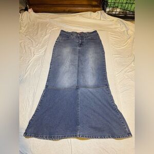 Women's Flare Blue Jeans skirt